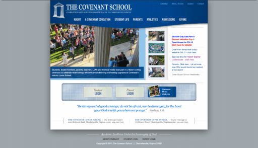 covenantschool.org screenshot