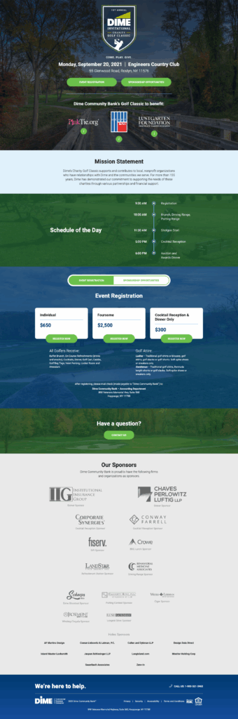 dime.com/golf screenshot